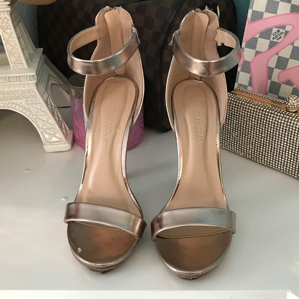 Rose gold heels